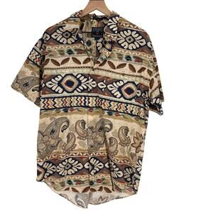 Vintage Chaps Ralph Lauren Aztec Shirt Mens L